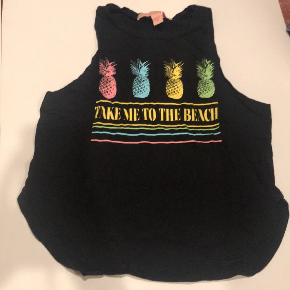 Take me to the beach muscle tee